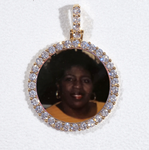 3D CIRCLE CUSTOM PICTURE PENDANT SMALL SIZE