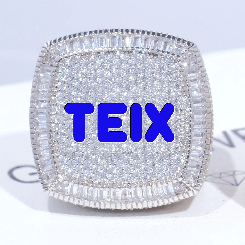 CUSTOM LETTER 3D ICED RING