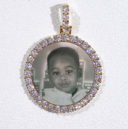 3D CIRCLE CUSTOM PICTURE PENDANT SMALL SIZE
