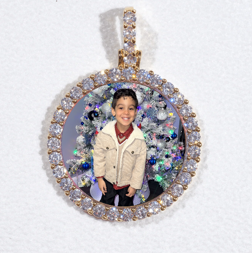 3D CIRCLE CUSTOM PICTURE PENDANT SMALL SIZE