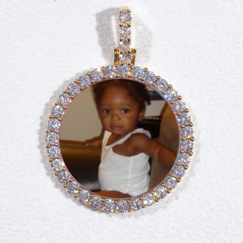 3D CIRCLE CUSTOM PICTURE PENDANT SMALL SIZE
