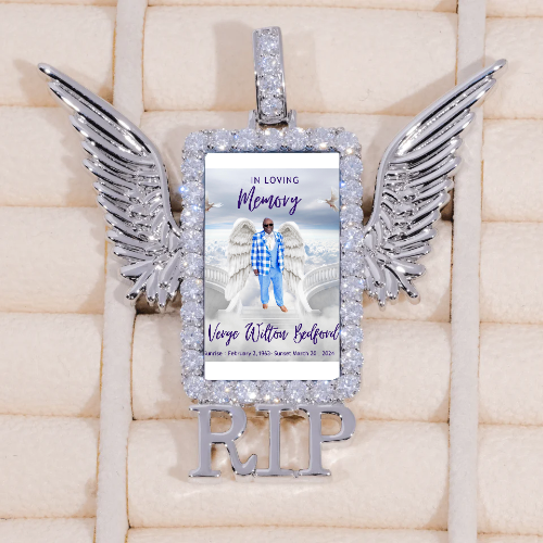 RIP WING 3D CUSTOM PICTURE PENDANT