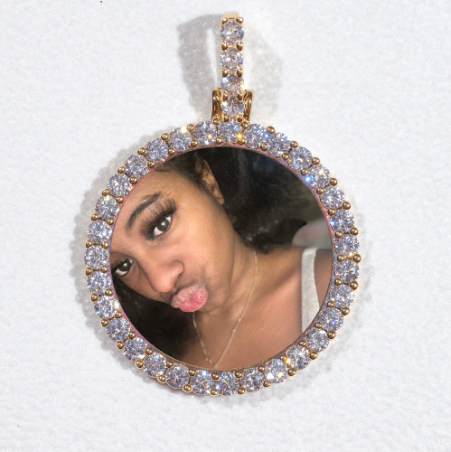 3D CIRCLE CUSTOM PICTURE PENDANT SMALL SIZE