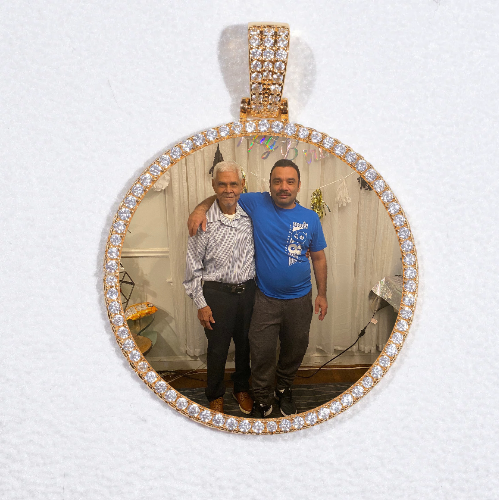 MEDIUM 3D CIRCLE CUSTOM PICTURE PENDANT