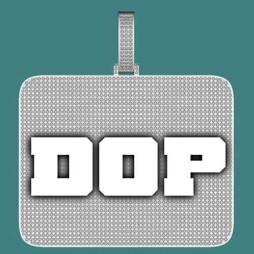CUSTOM LETTER NECKLACE 3D BIG SQUARE