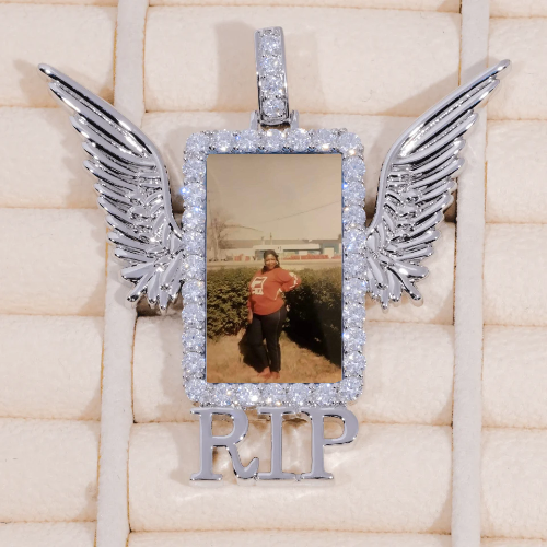 RIP WING 3D CUSTOM PICTURE PENDANT