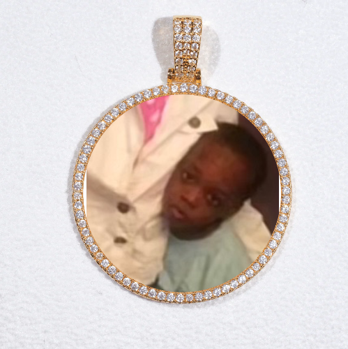 MEDIUM 3D CIRCLE CUSTOM PICTURE PENDANT