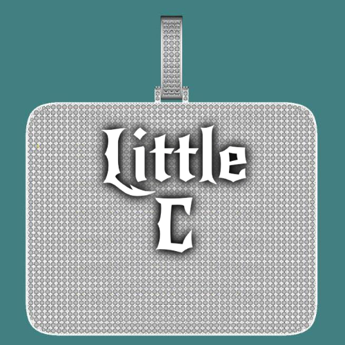 CUSTOM LETTER NECKLACE 3D BIG SQUARE