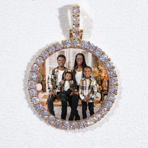 3D CIRCLE CUSTOM PICTURE PENDANT SMALL SIZE