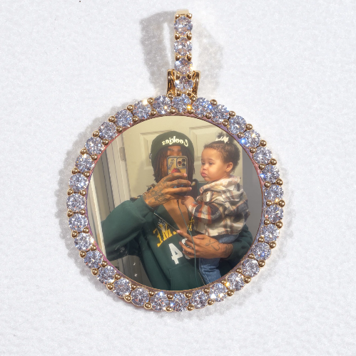 3D CIRCLE CUSTOM PICTURE PENDANT SMALL SIZE