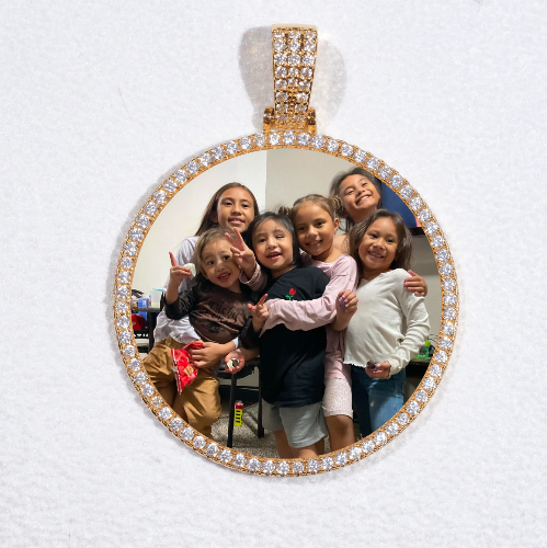 MEDIUM 3D CIRCLE CUSTOM PICTURE PENDANT