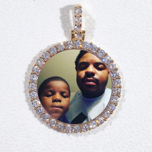 3D CIRCLE CUSTOM PICTURE PENDANT SMALL SIZE