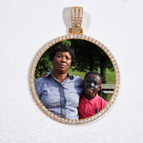 MEDIUM 3D CIRCLE CUSTOM PICTURE PENDANT