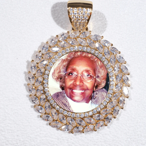 Large 3D Wheat Ear Custom Picture Pendant