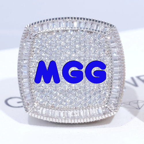 CUSTOM LETTER 3D ICED RING
