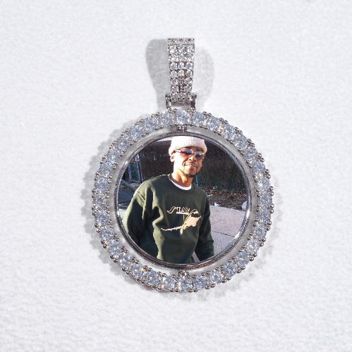 3D Spinning 2-Faced Custom Picture Pendant