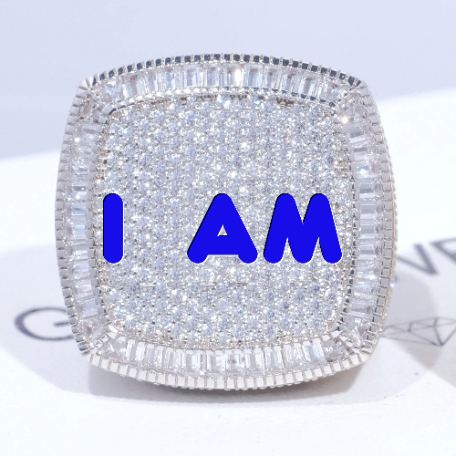 CUSTOM LETTER 3D ICED RING