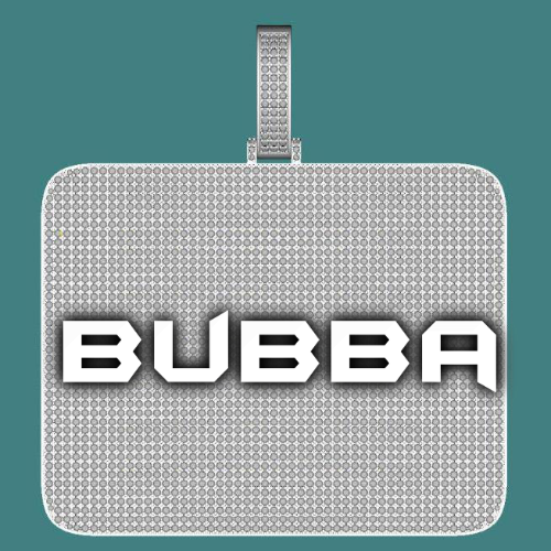 CUSTOM LETTER NECKLACE 3D BIG SQUARE