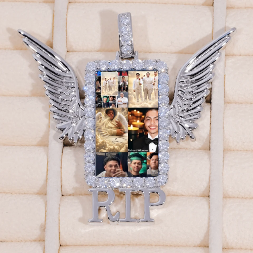 RIP WING 3D CUSTOM PICTURE PENDANT
