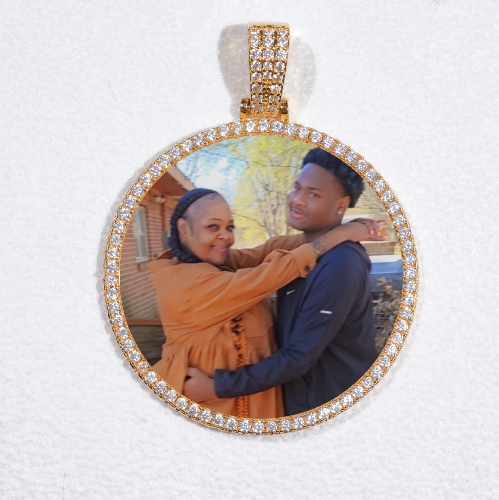 MEDIUM 3D CIRCLE CUSTOM PICTURE PENDANT