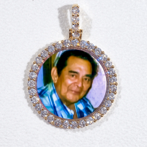 3D CIRCLE CUSTOM PICTURE PENDANT SMALL SIZE