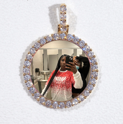 3D CIRCLE CUSTOM PICTURE PENDANT SMALL SIZE