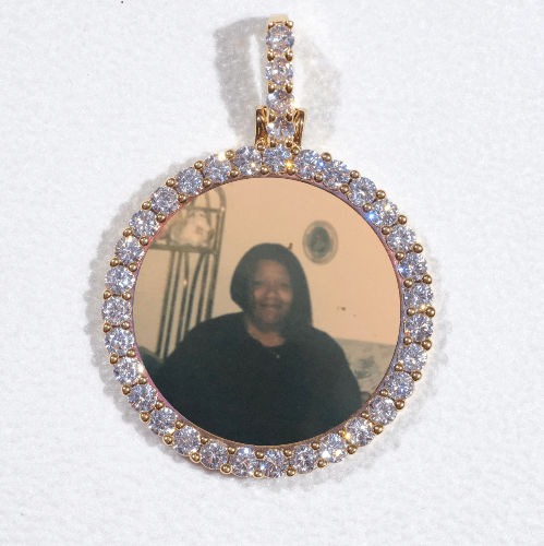 3D CIRCLE CUSTOM PICTURE PENDANT SMALL SIZE