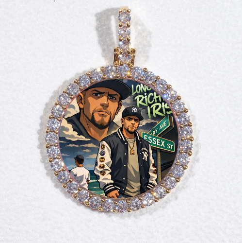 3D CIRCLE CUSTOM PICTURE PENDANT SMALL SIZE