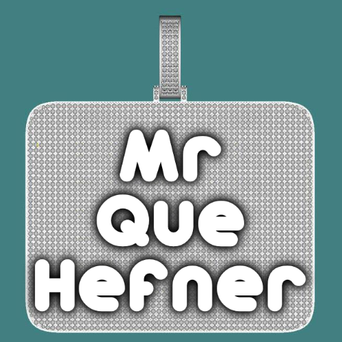 CUSTOM LETTER NECKLACE 3D BIG SQUARE