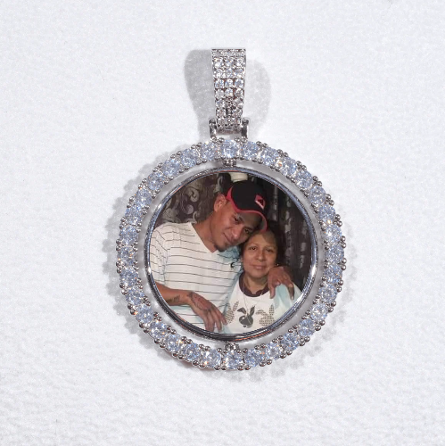 3D Spinning 2-Faced Custom Picture Pendant