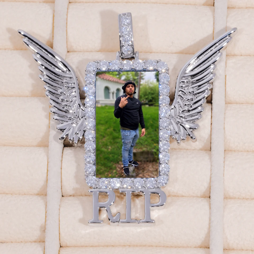 RIP WING 3D CUSTOM PICTURE PENDANT