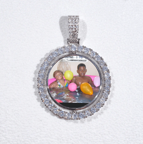 3D Spinning 2-Faced Custom Picture Pendant