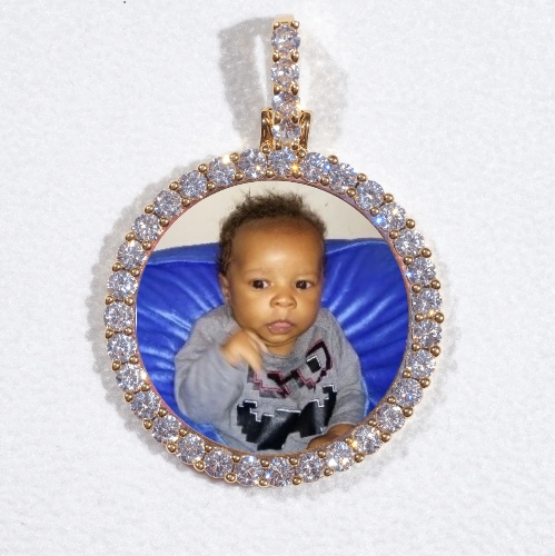 3D CIRCLE CUSTOM PICTURE PENDANT SMALL SIZE