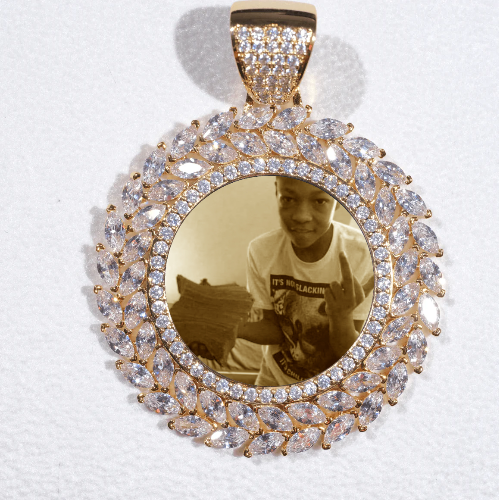 Large 3D Wheat Ear Custom Picture Pendant