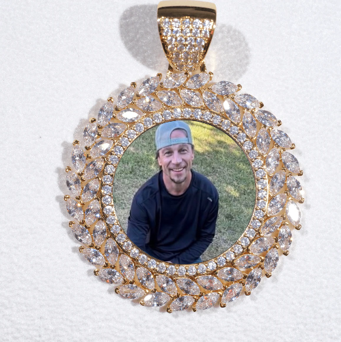 Large 3D Wheat Ear Custom Picture Pendant