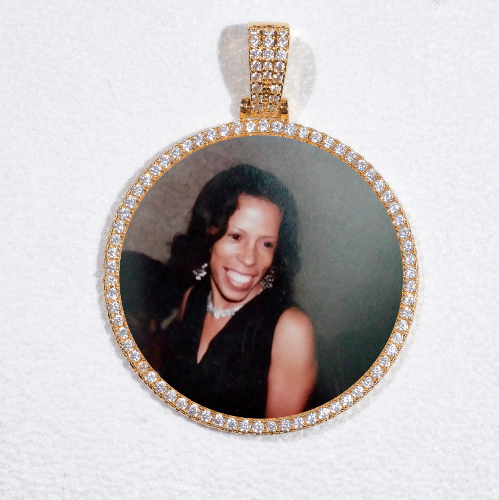 MEDIUM 3D CIRCLE CUSTOM PICTURE PENDANT