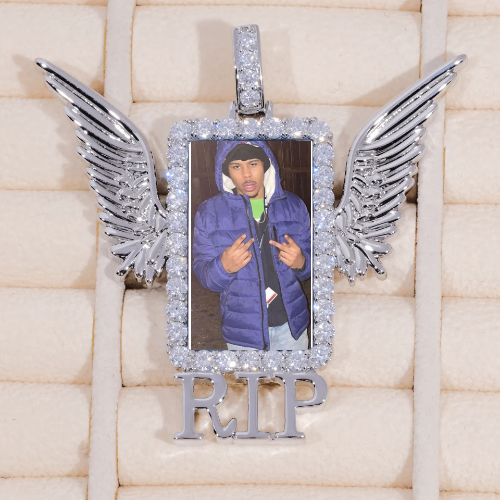 RIP WING 3D CUSTOM PICTURE PENDANT