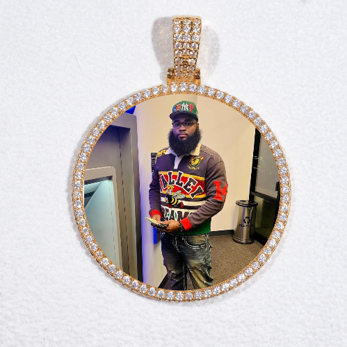 MEDIUM 3D CIRCLE CUSTOM PICTURE PENDANT