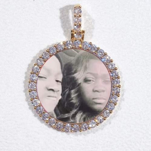 3D CIRCLE CUSTOM PICTURE PENDANT SMALL SIZE