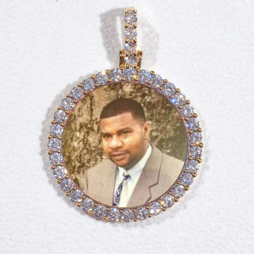 3D CIRCLE CUSTOM PICTURE PENDANT SMALL SIZE