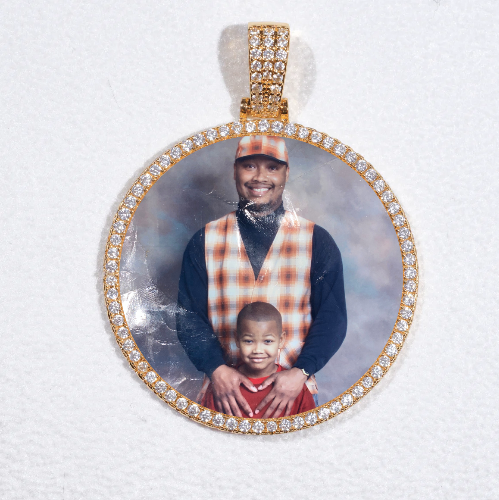 MEDIUM 3D CIRCLE CUSTOM PICTURE PENDANT
