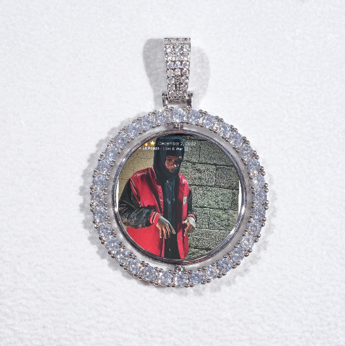 3D Spinning 2-Faced Custom Picture Pendant