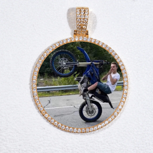 MEDIUM 3D CIRCLE CUSTOM PICTURE PENDANT