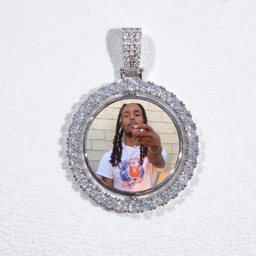3D Spinning 2-Faced Custom Picture Pendant