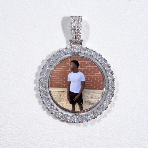 3D Spinning 2-Faced Custom Picture Pendant