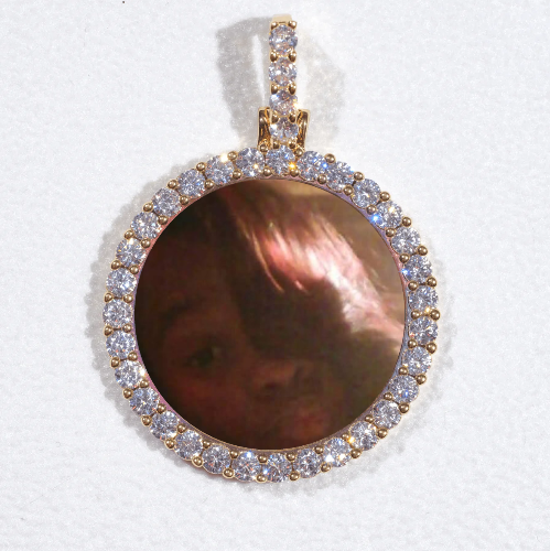 3D CIRCLE CUSTOM PICTURE PENDANT SMALL SIZE
