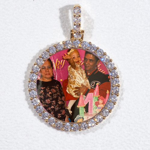3D CIRCLE CUSTOM PICTURE PENDANT SMALL SIZE