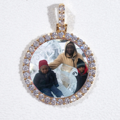 3D CIRCLE CUSTOM PICTURE PENDANT SMALL SIZE