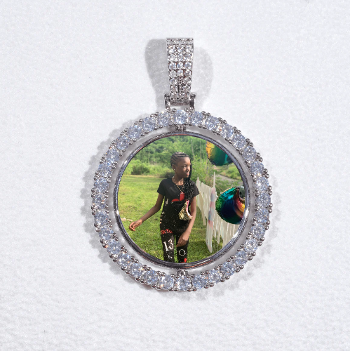 3D Spinning 2-Faced Custom Picture Pendant