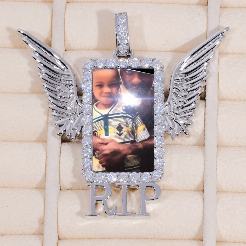 RIP WING 3D CUSTOM PICTURE PENDANT